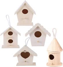 5-Pack Målarfågelhus Kit för Utomhus