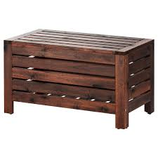 Ikea ÄPPLARÖ Utomhus Förvaringsbänk – Brun 80×41 cm