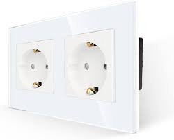 Dubbeluttag Schuko 16A med skydd