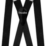 Decalen Bred Hängslen för Män - Extra Starka 4 cm med 4 Klämmor