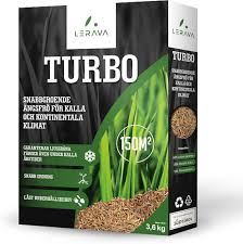 LERAVA® TURBO Gräsfrön för Kalla Områden - Snabb Groning 150m²
