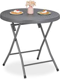 Grått Trädgårdsbord från Relaxdays